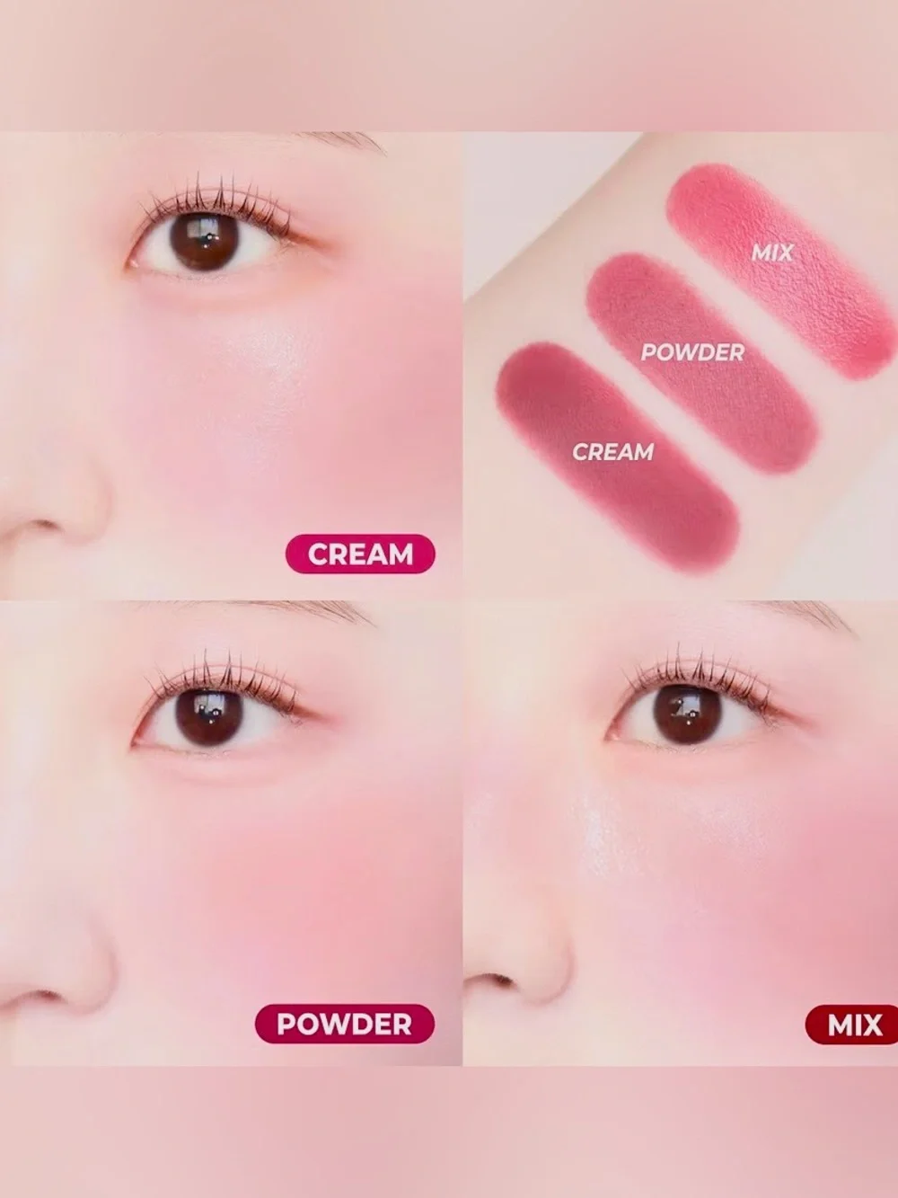 Colorgram Pink Duo Blusher — Buildable Cream-to-Powder